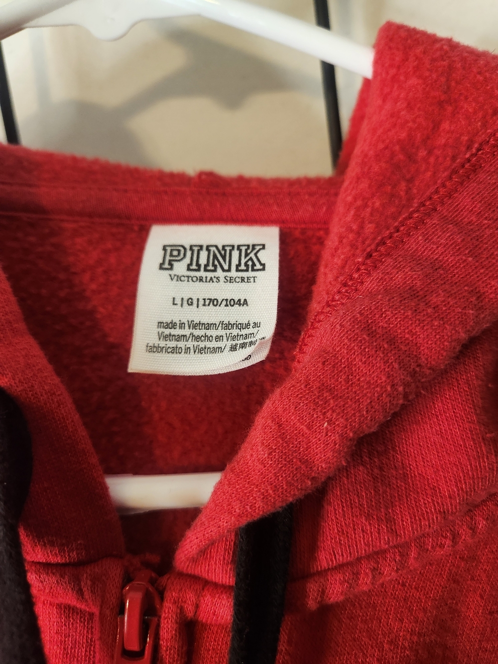 PINK Victoria's Secret Red Zip-Up Sweatsuit - Picture 4 of 6